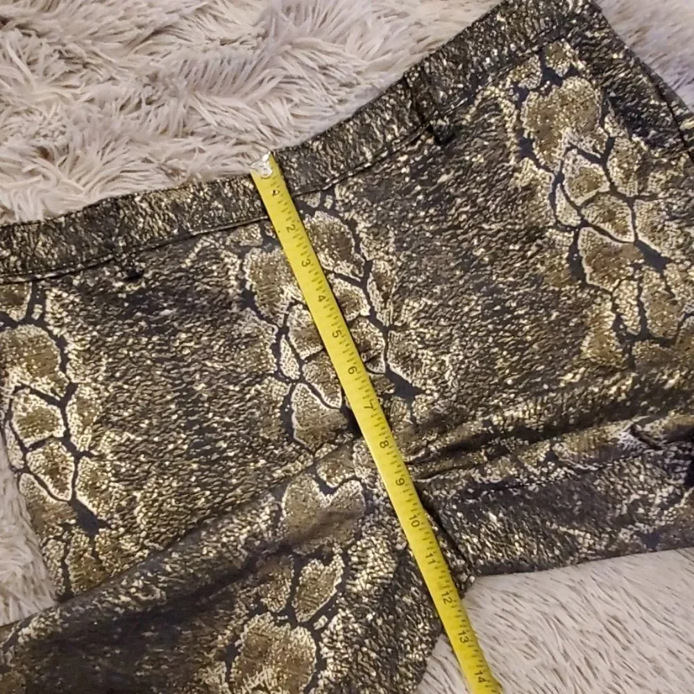 Sexy gold & black Worthington snake print pants - Picture 7 of 8